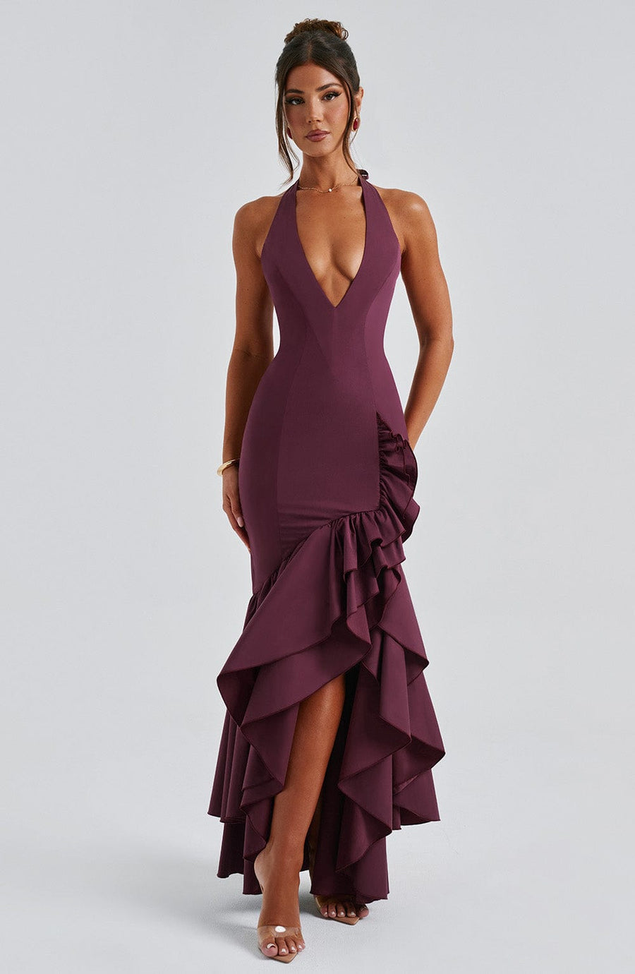 Saffron Maxi Dress – Cherry Lacquer