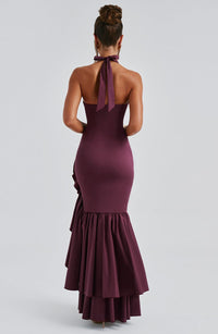 Saffron Maxi Dress – Cherry Lacquer