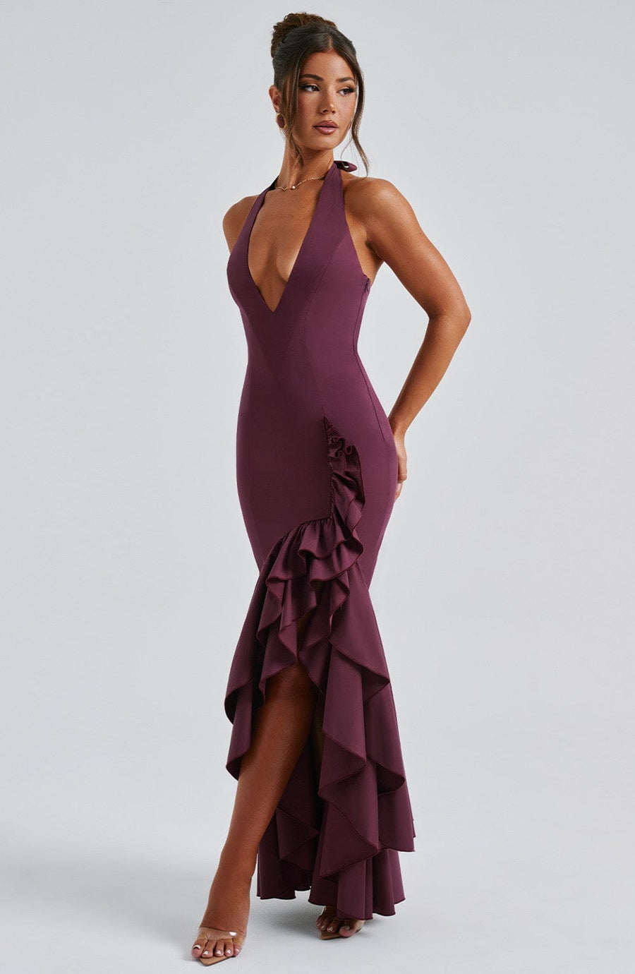 Saffron Maxi Dress – Cherry Lacquer