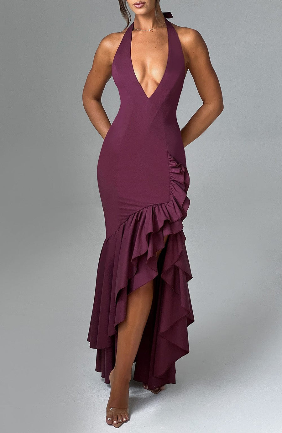 Saffron Maxi Dress – Cherry Lacquer