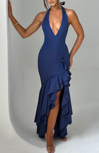 Saffron Maxi Dress – Navy