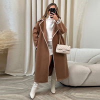 Vesper Elegant Coat in Coffee
