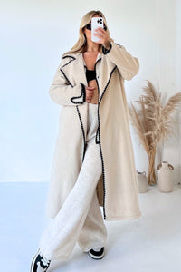 Vesper Elegant Coat in Khaki