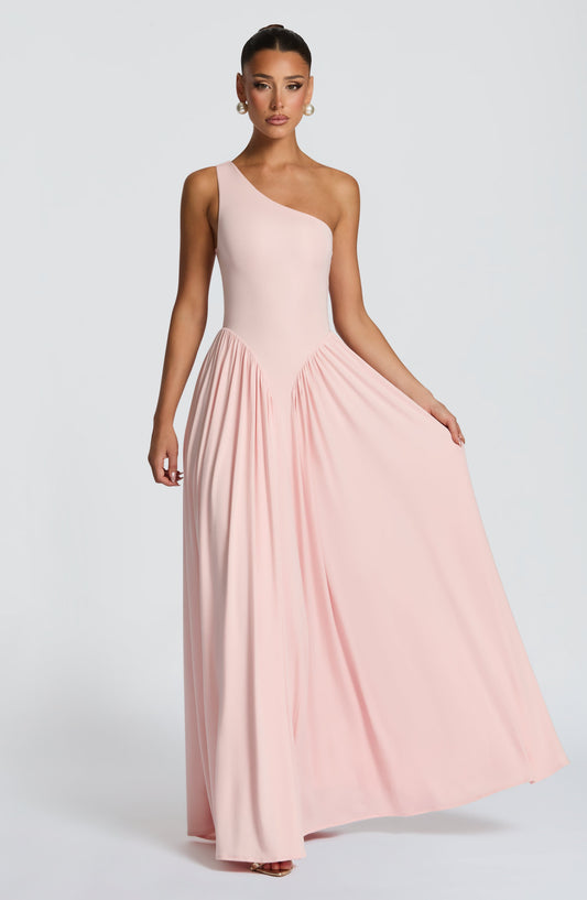 Tanya Maxi Dress – Soft Blush