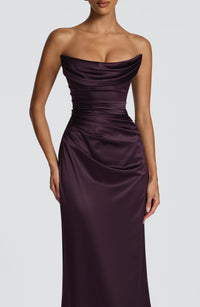 Claudine Maxi Dress – Plum