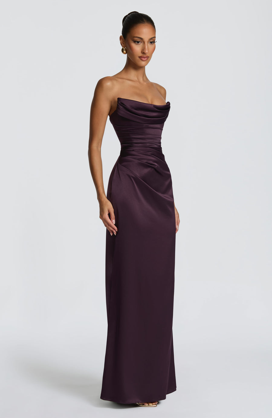 Claudine Maxi Dress – Plum