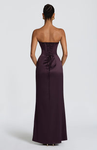 Claudine Maxi Dress – Plum
