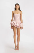 Vexara Women's Strapless Bubble Skirt Cocktail Dress