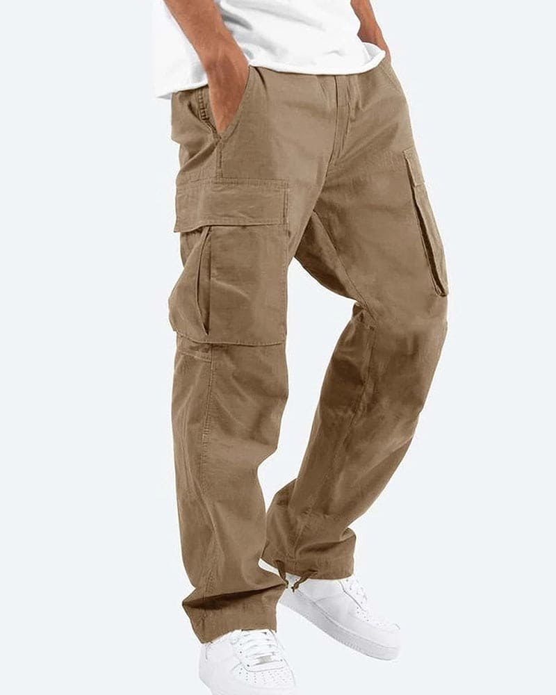 Victor Comfortable Trousers in Khaki