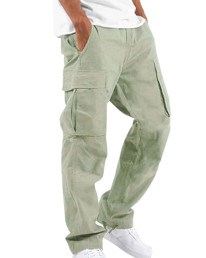 Victor Comfortable Trousers in Minz Green