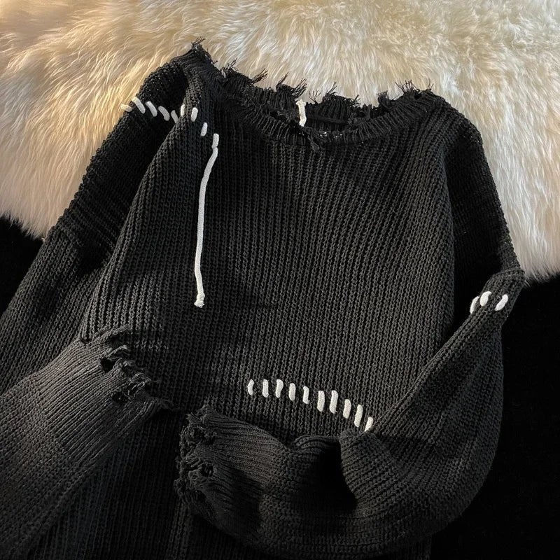 Victor Knit Sweater in Black