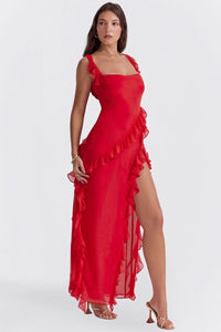 Victoria | Ruffled Maxi Dress