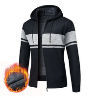 Vida Comfortable Hoodie with Zip Front in Navy