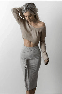 Vida Elegant Sweater in Camel
