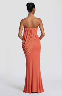 Mina Maxi Dress – Burnt Orange