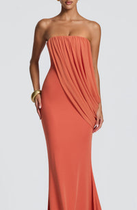 Mina Maxi Dress – Burnt Orange