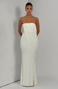 Mina Maxi Dress – Ivory