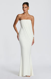 Mina Maxi Dress – Ivory
