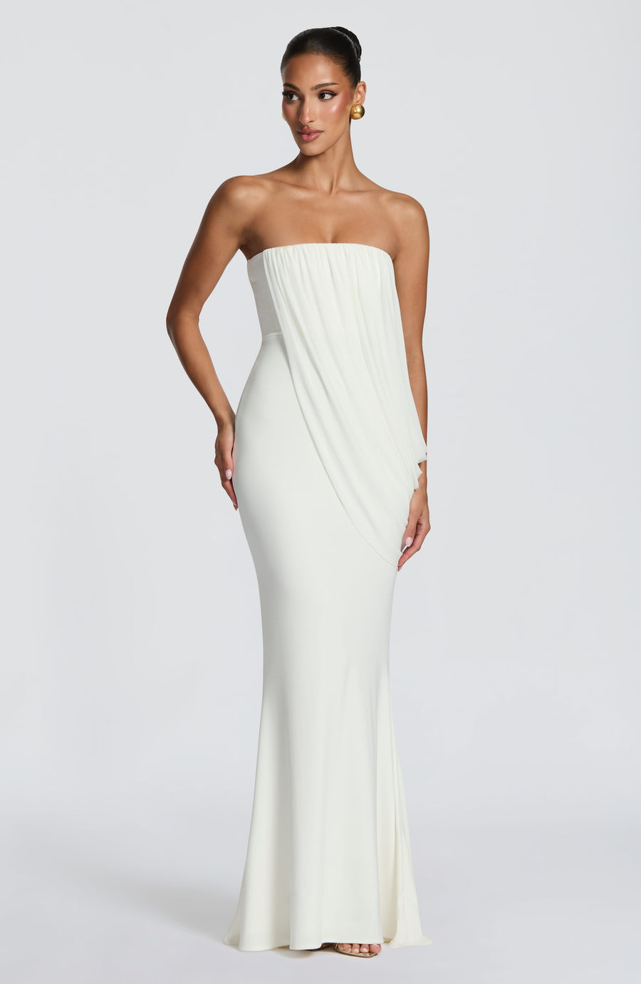 Mina Maxi Dress – Ivory