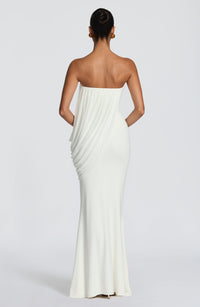 Mina Maxi Dress – Ivory