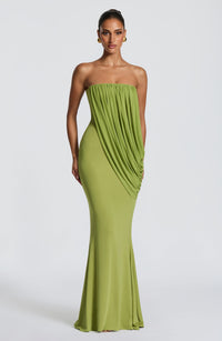 Mina Maxi Dress – Olive