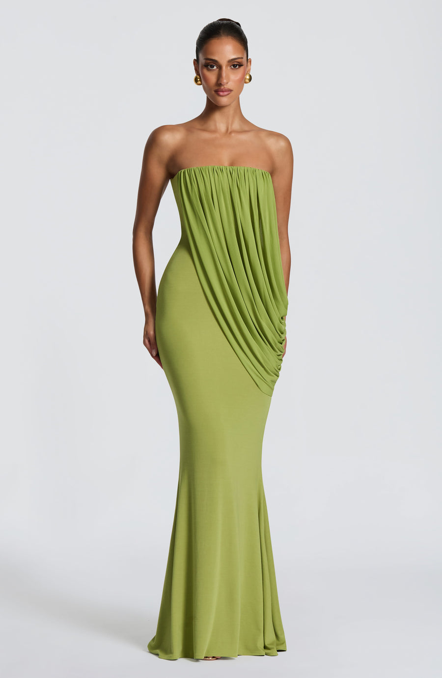 Mina Maxi Dress – Olive