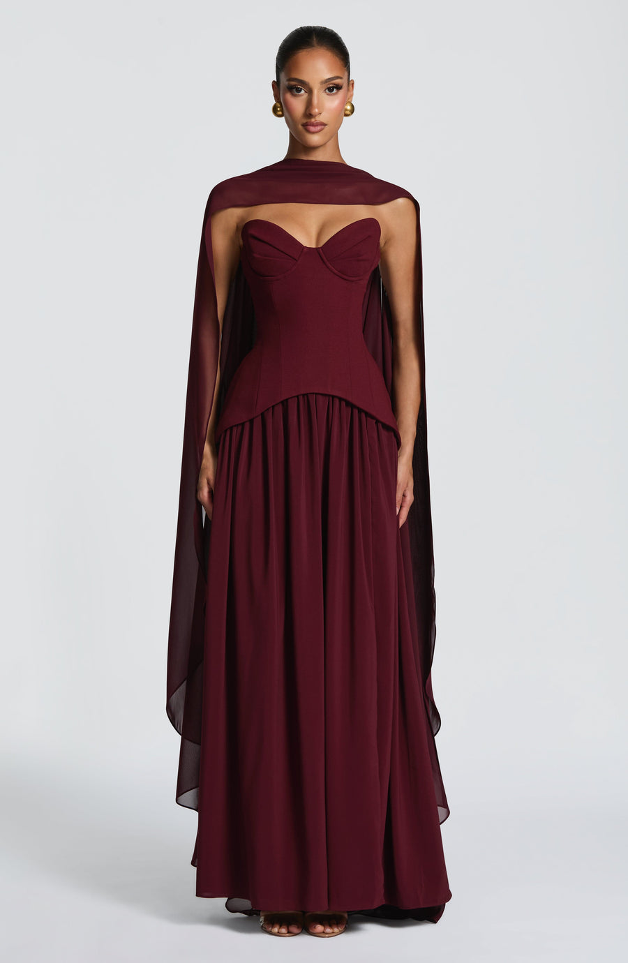 Quinn Maxi Dress – Cherry Lacquer
