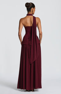 Quinn Maxi Dress – Cherry Lacquer