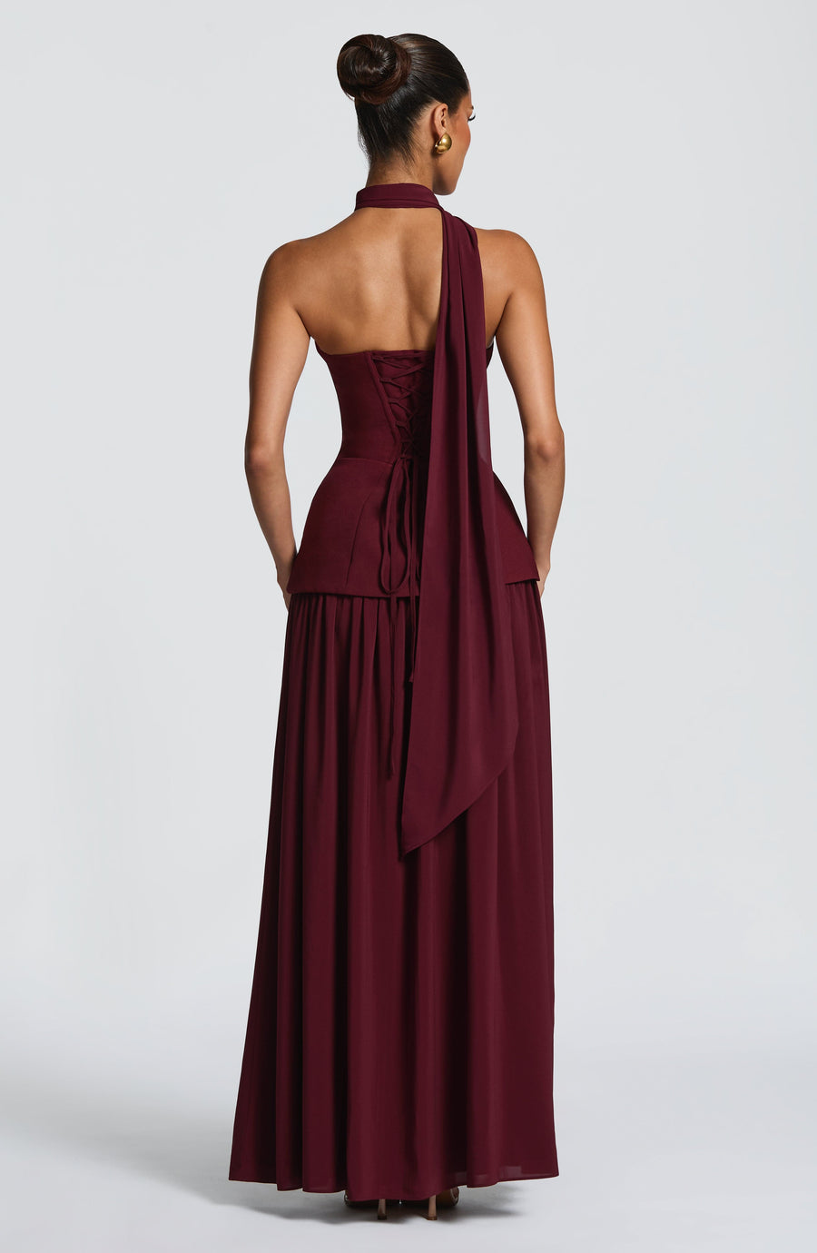 Quinn Maxi Dress – Cherry Lacquer