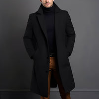 Vigo Elegant Trench Coat in Black