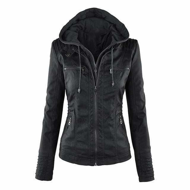 Vigo Jacket with Hood in Black