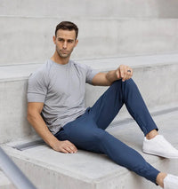 Vigo Trousers in Cadet Blue