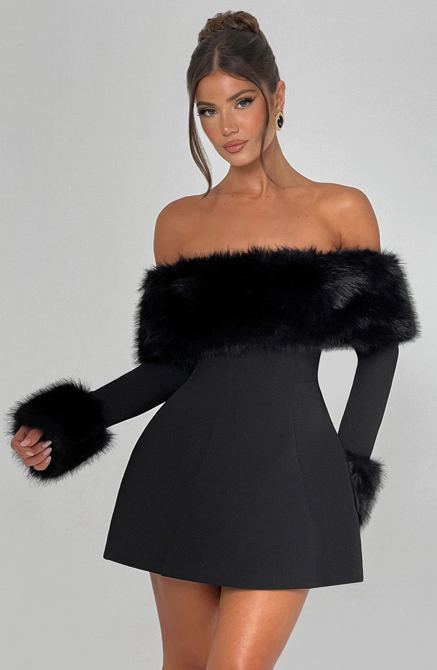 Lily Mini Dress – Black