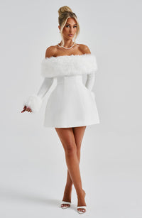 Lily Mini Dress – Ivory