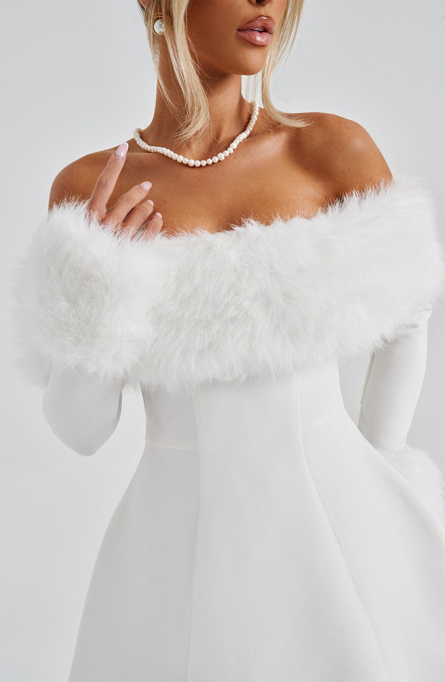 Lily Mini Dress – Ivory