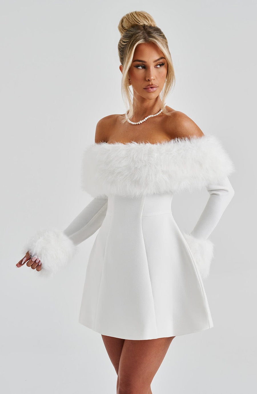 Lily Mini Dress – Ivory
