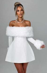 Lily Mini Dress – Ivory
