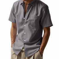 Vincent Linen Shirt with Chest Pocket