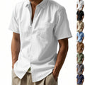 Vincent Linen Shirt with Chest Pocket