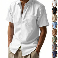 Vincent Linen Shirt with Chest Pocket