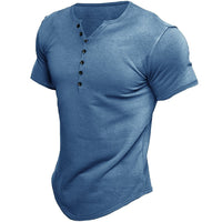 Vincent Shirt with Short Sleeve in Blue