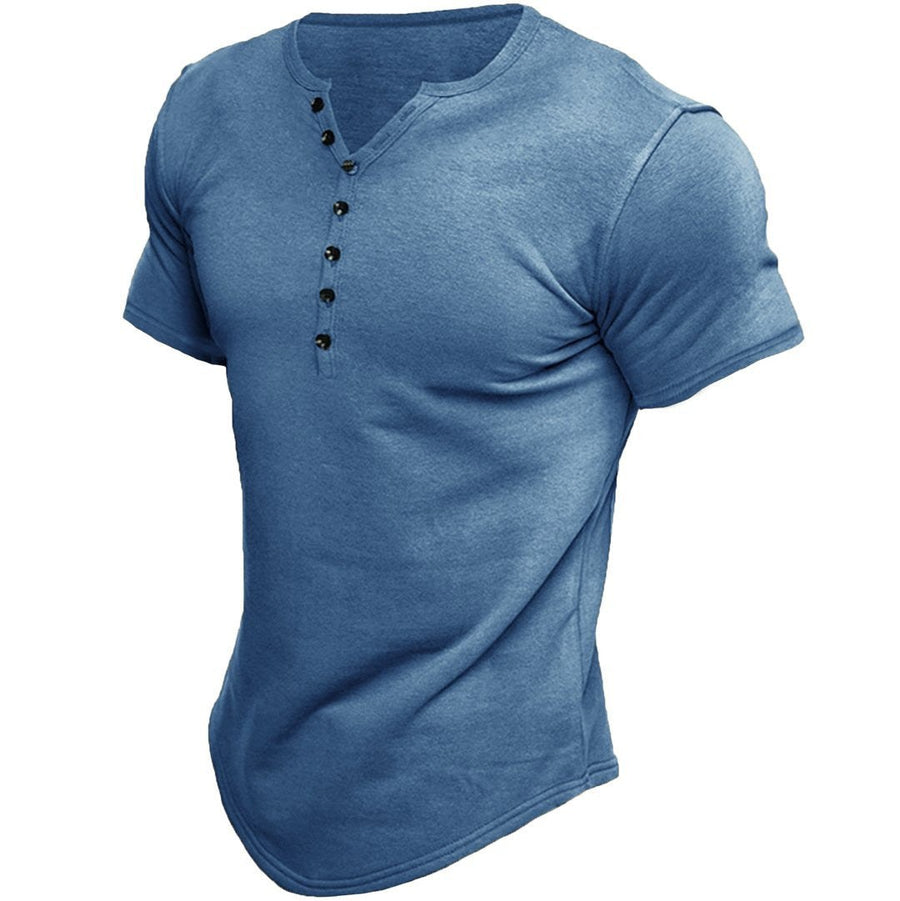 Vincent Shirt with Short Sleeve in Blue