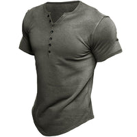 Vincent Shirt with Short Sleeve in Grey