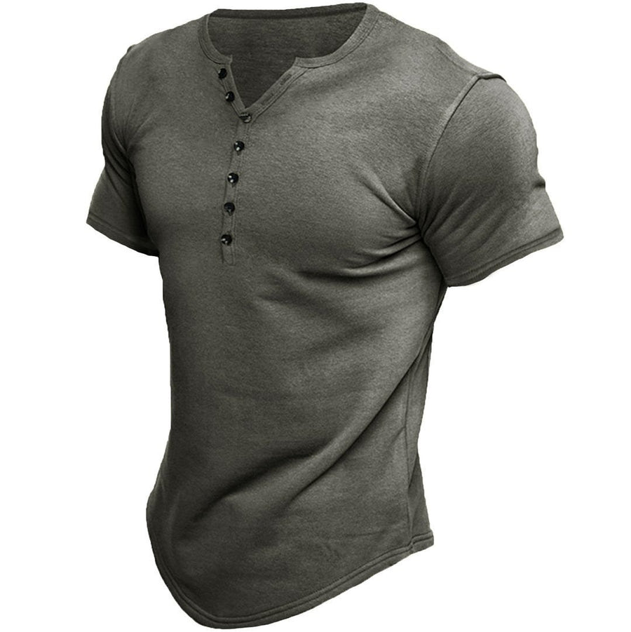 Vincent Shirt with Short Sleeve in Grey