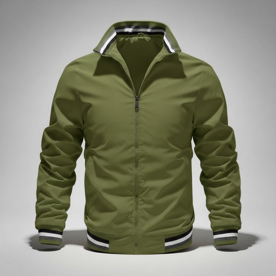Vincent Varsity Jacket in Army Green