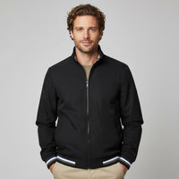 Vincent Varsity Jacket in Charcoal