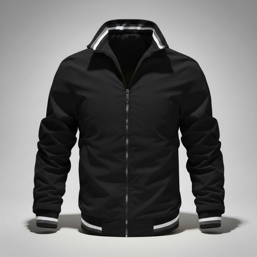Vincent Varsity Jacket in Charcoal