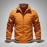 Vincent Varsity Jacket in Orange