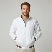 Vincent Varsity Jacket in White