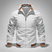 Vincent Varsity Jacket in White